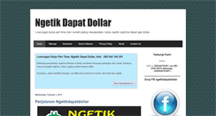 Desktop Screenshot of ngetikdapatdollar.com